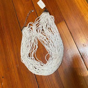 Talbots Torsade Necklace White New with Tags